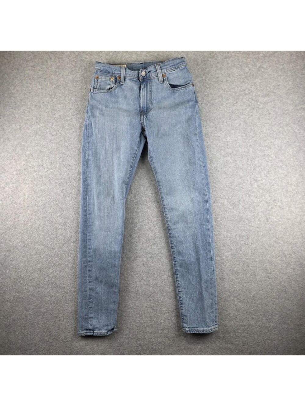 Levis 512 Jeans Mens 27x30 Blue Slim Tapered Denim Stretch Light Wash Casual